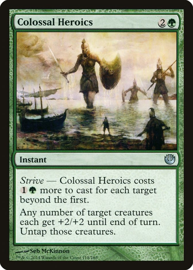 Colossal Heroics [Journey into Nyx] Magic: The Gathering