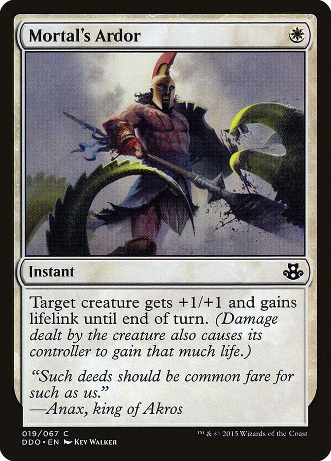 Mortal's Ardor [Duel Decks: Elspeth vs. Kiora] Magic: The Gathering