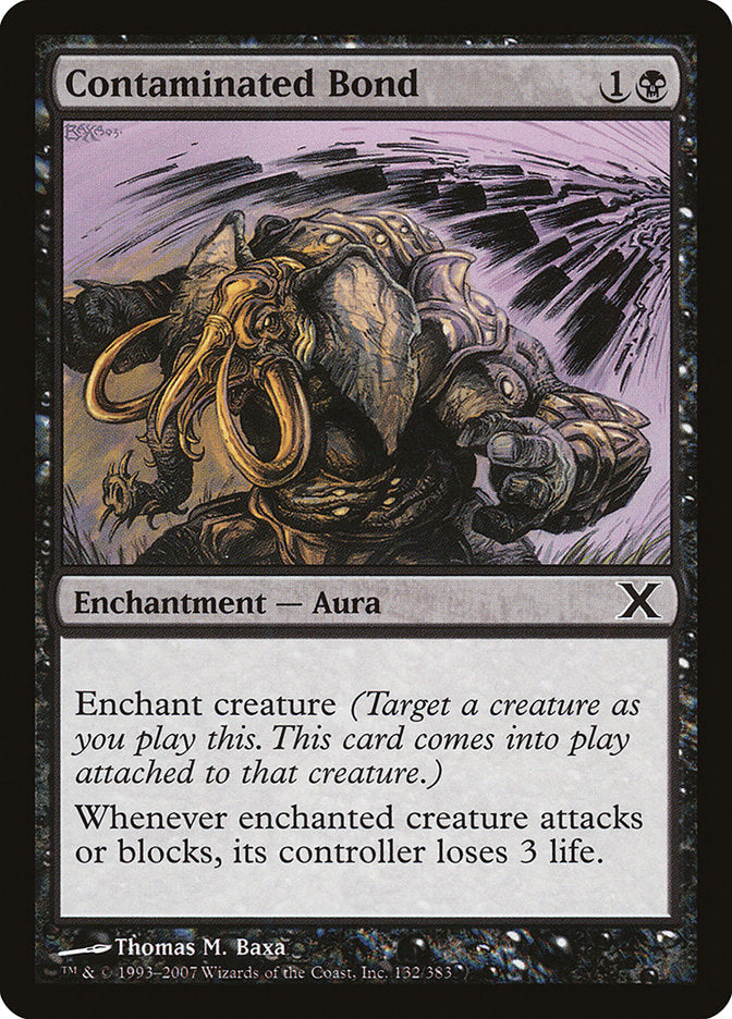 Contaminated Bond [Tenth Edition] Magic: The Gathering