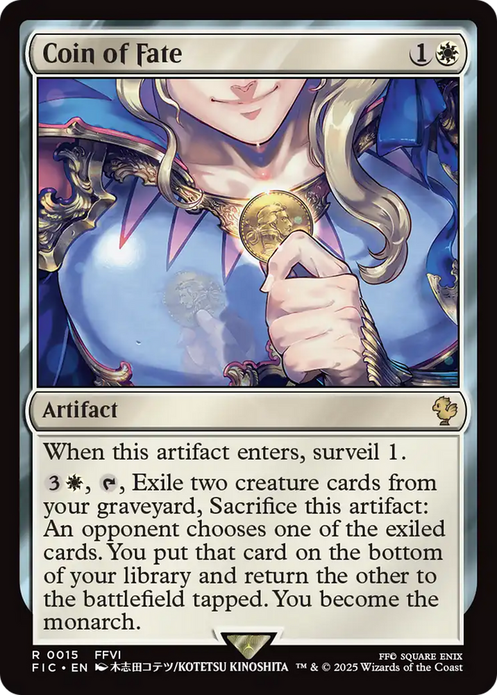 Coin of Fate [FINAL FANTASY Commander] Magic: The Gathering