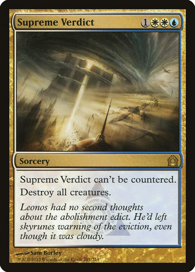 Supreme Verdict [Return to Ravnica] Magic: The Gathering