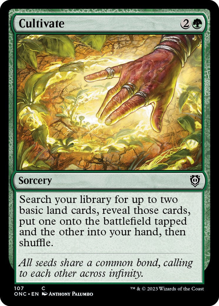 Cultivate [Phyrexia: All Will Be One Commander] Magic: The Gathering