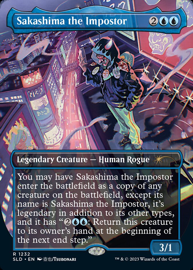 Sakashima the Impostor (Borderless) [Secret Lair Drop Series] Magic: The Gathering