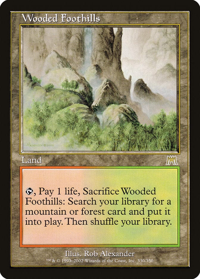 Wooded Foothills [Onslaught] Magic: The Gathering