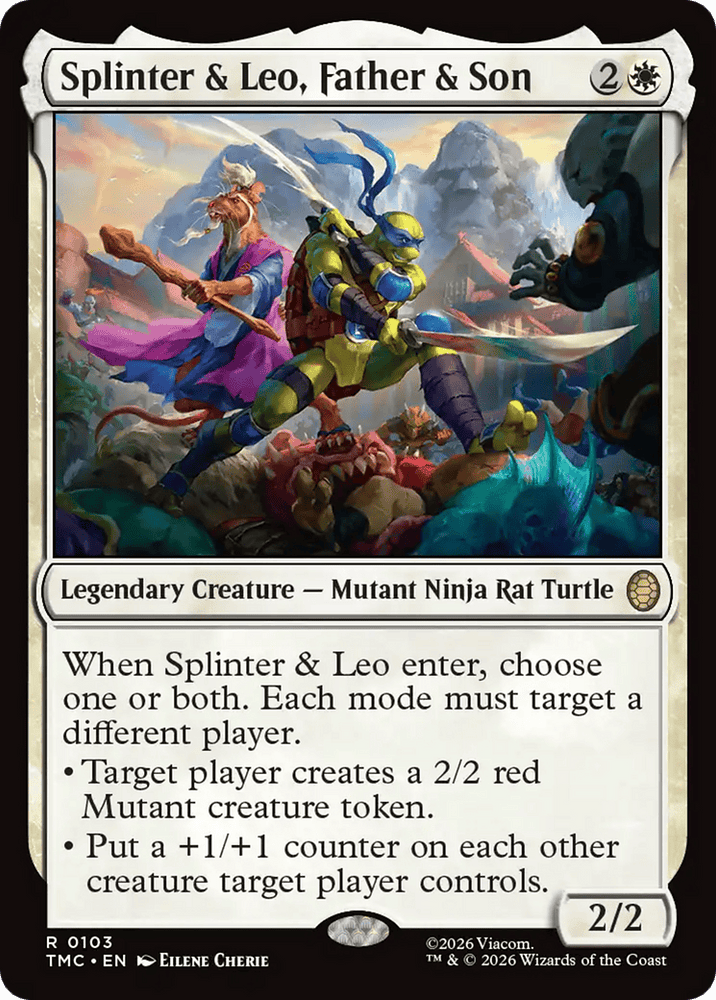 Splinter & Leo, Father & Son [Teenage Mutant Ninja Turtles Commander]