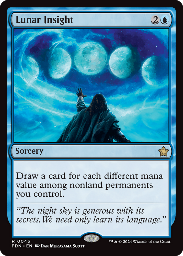 Lunar Insight [Foundations] Magic: The Gathering