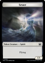Spirt (9) // Treasure Double-Sided Token [March of the Machine Commander Tokens] Magic: The Gathering