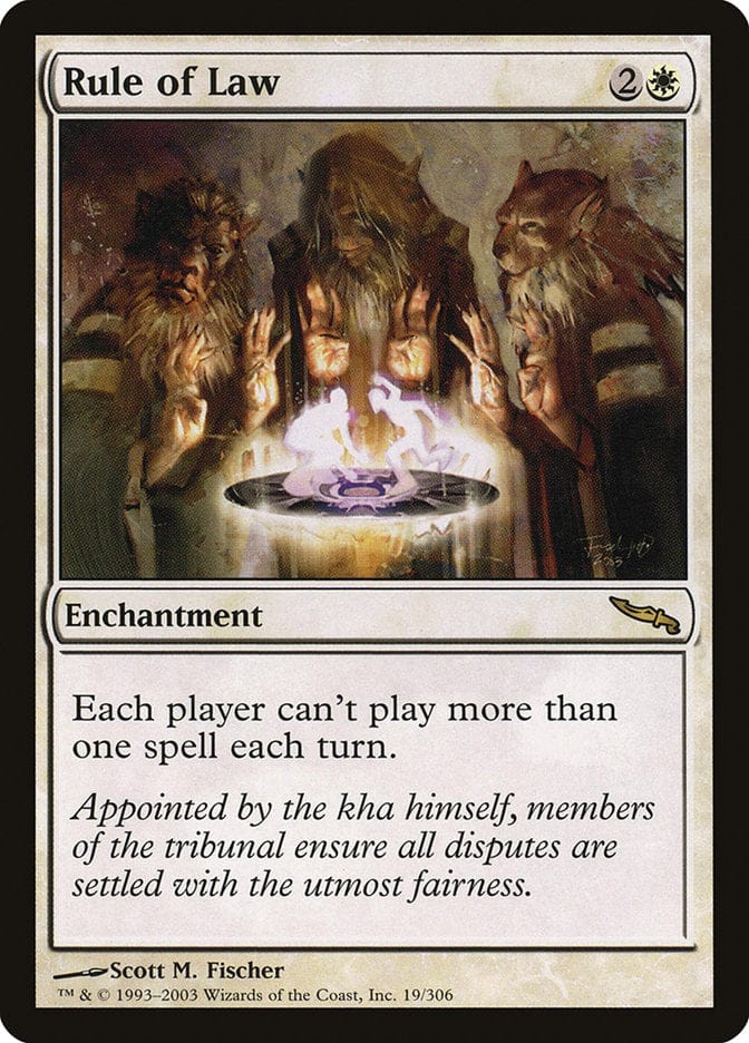 Rule of Law [Mirrodin] Magic: The Gathering