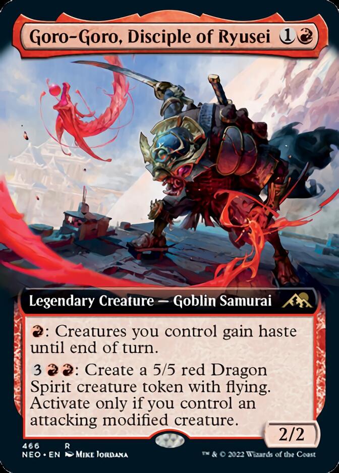 Goro-Goro, Disciple of Ryusei (Extended Art) [Kamigawa: Neon Dynasty] Magic: The Gathering
