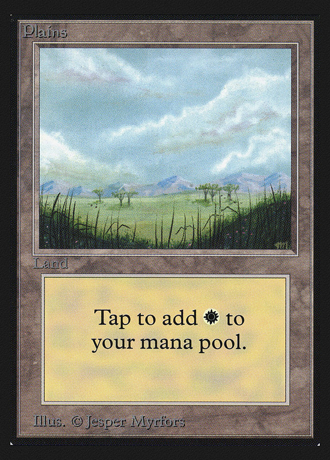 Plains (Trees on Plain / Signature on Right) [International Collectors' Edition] Magic: The Gathering