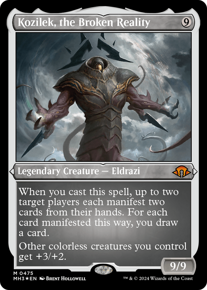 Kozilek, the Broken Reality (Foil Etched) [Modern Horizons 3] Magic: The Gathering