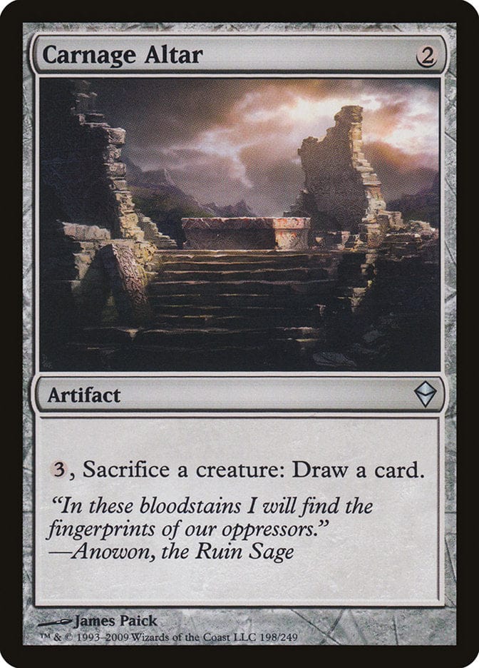 Carnage Altar [Zendikar] Magic: The Gathering