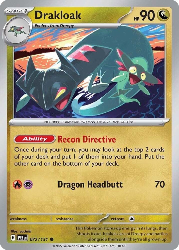Drakloak (072/131) [Scarlet & Violet: Prismatic Evolutions] - Pokemon Cards For Your TCG Needs!