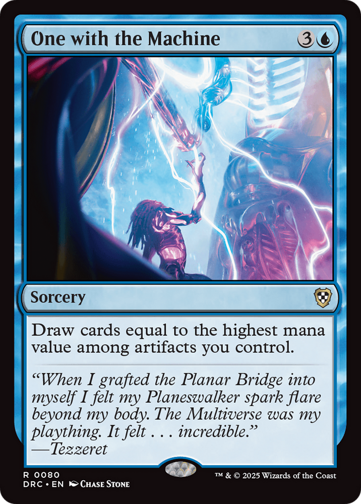 One with the Machine [Aetherdrift Commander] Magic: The Gathering