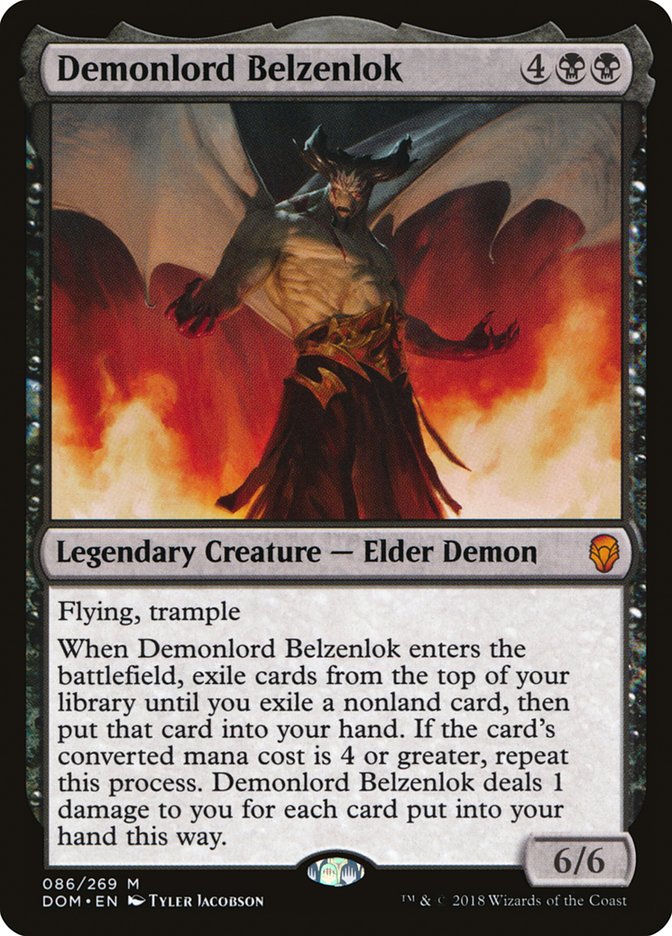 Demonlord Belzenlok [Dominaria] Magic: The Gathering