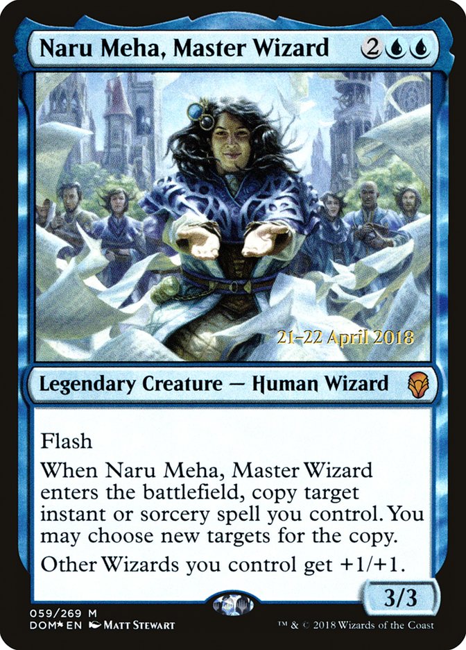 Naru Meha, Master Wizard [Dominaria Prerelease Promos] Magic: The Gathering