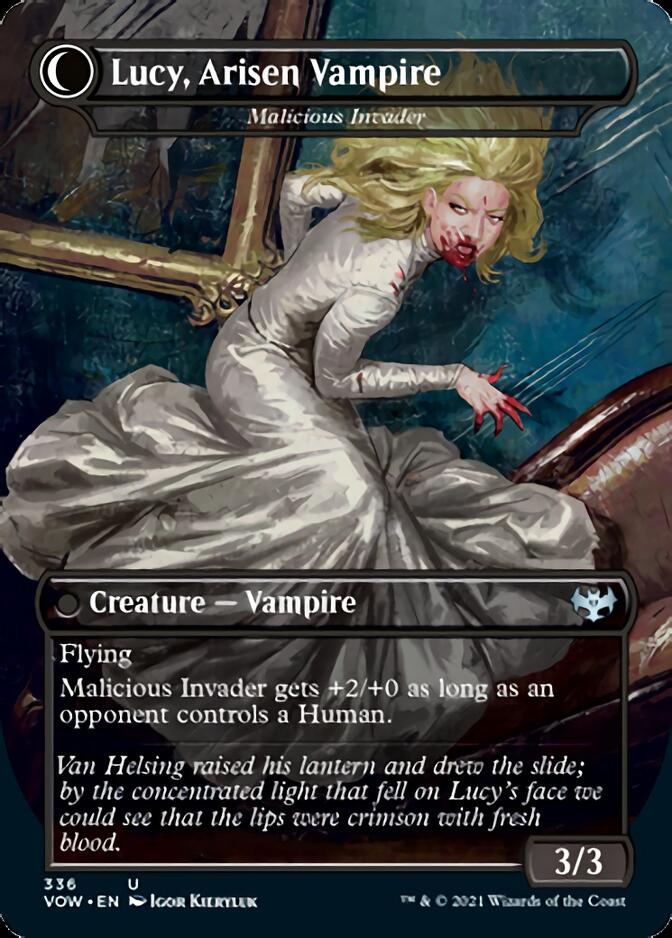 Innocent Traveler // Malicious Invader - Lucy Westenra // Lucy, Arisen Vampire [Innistrad: Crimson Vow] Magic: The Gathering