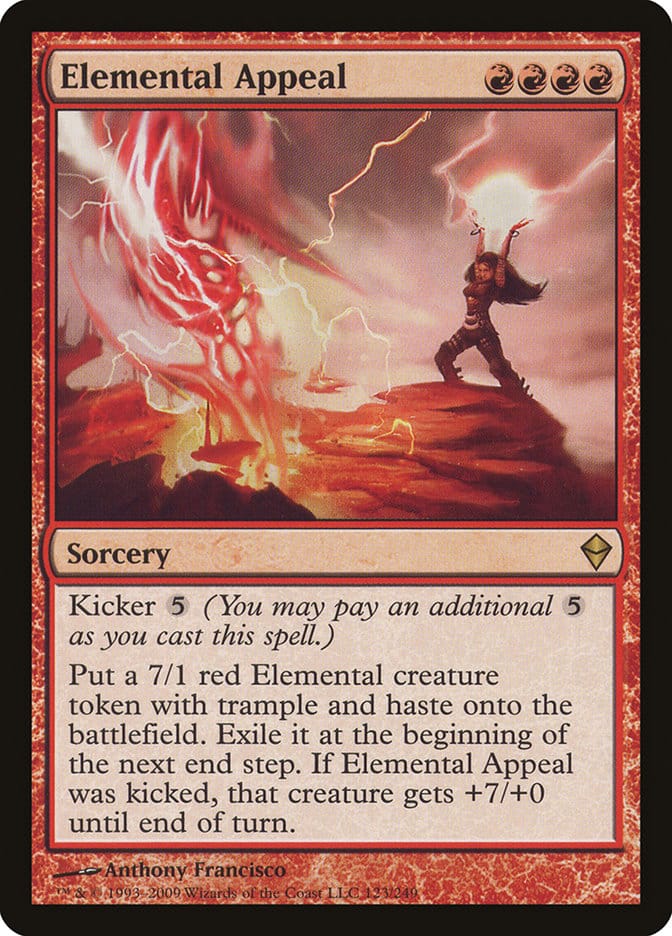 Elemental Appeal [Zendikar] Magic: The Gathering