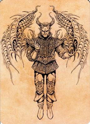 Raphael, Fiendish Savior Art Card (75) [Commander Legends: Battle for Baldur's Gate Art Series] Magic: The Gathering
