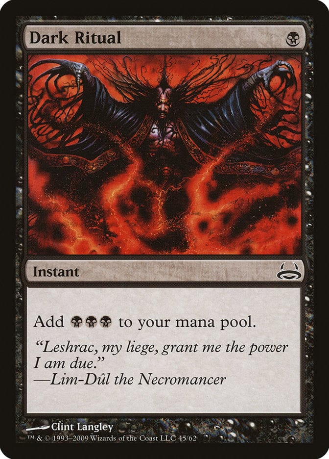 Dark Ritual [Duel Decks: Divine vs. Demonic] Magic: The Gathering