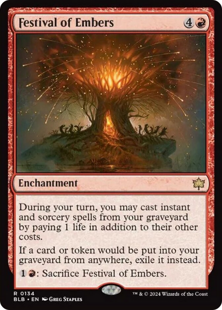 Festival of Embers [Bloomburrow] Magic: The Gathering