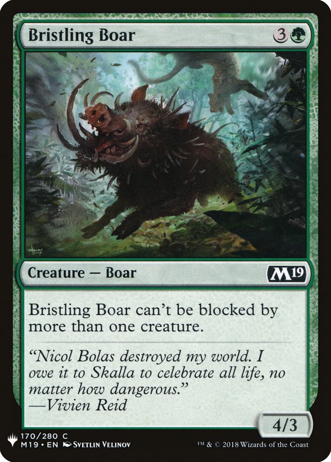 Bristling Boar [Mystery Booster] Magic: The Gathering