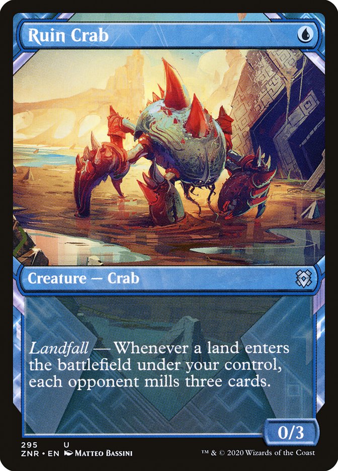 Ruin Crab (Showcase) [Zendikar Rising] Magic: The Gathering