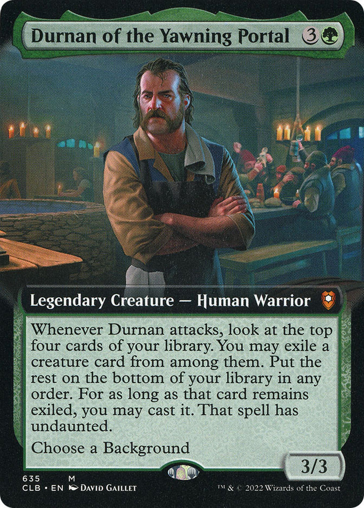 Durnan of the Yawning Portal (Extended Art) [Commander Legends: Battle for Baldur's Gate] Magic: The Gathering