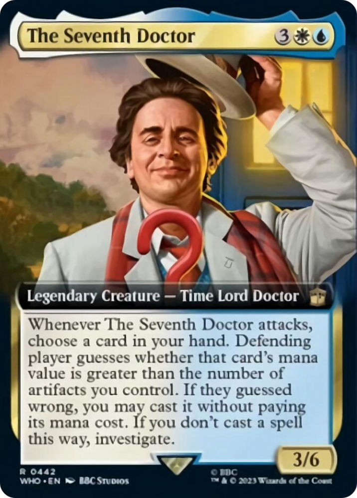 The Seventh Doctor (Extended Art) [Doctor Who] Magic: The Gathering