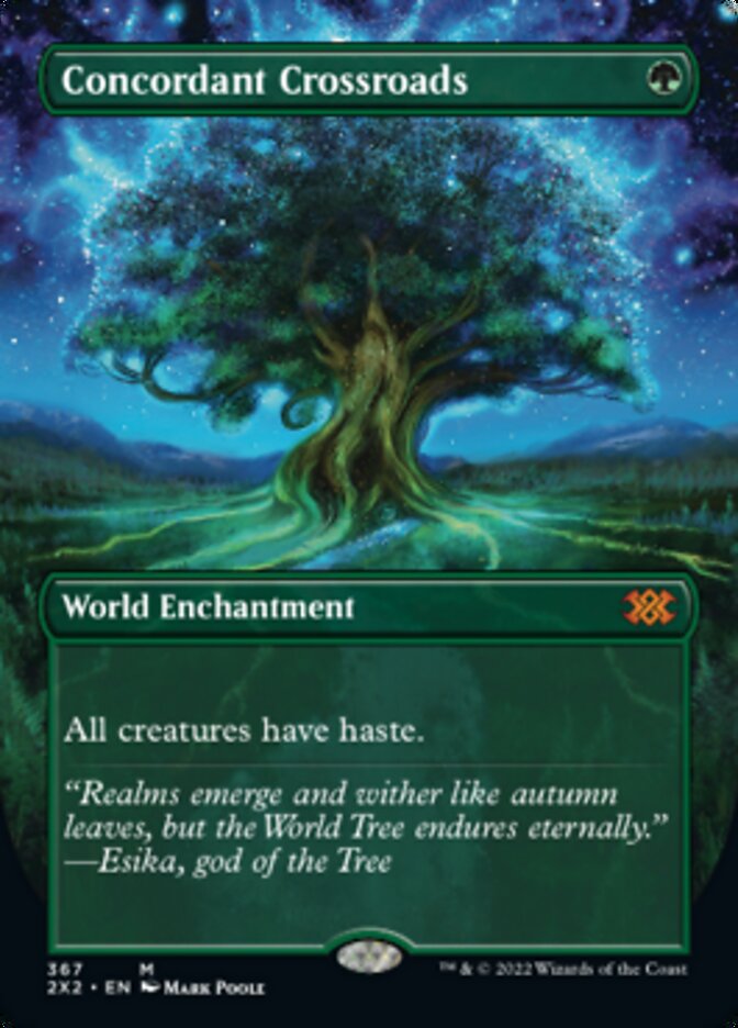 Concordant Crossroads (Borderless Alternate Art) [Double Masters 2022] Magic: The Gathering