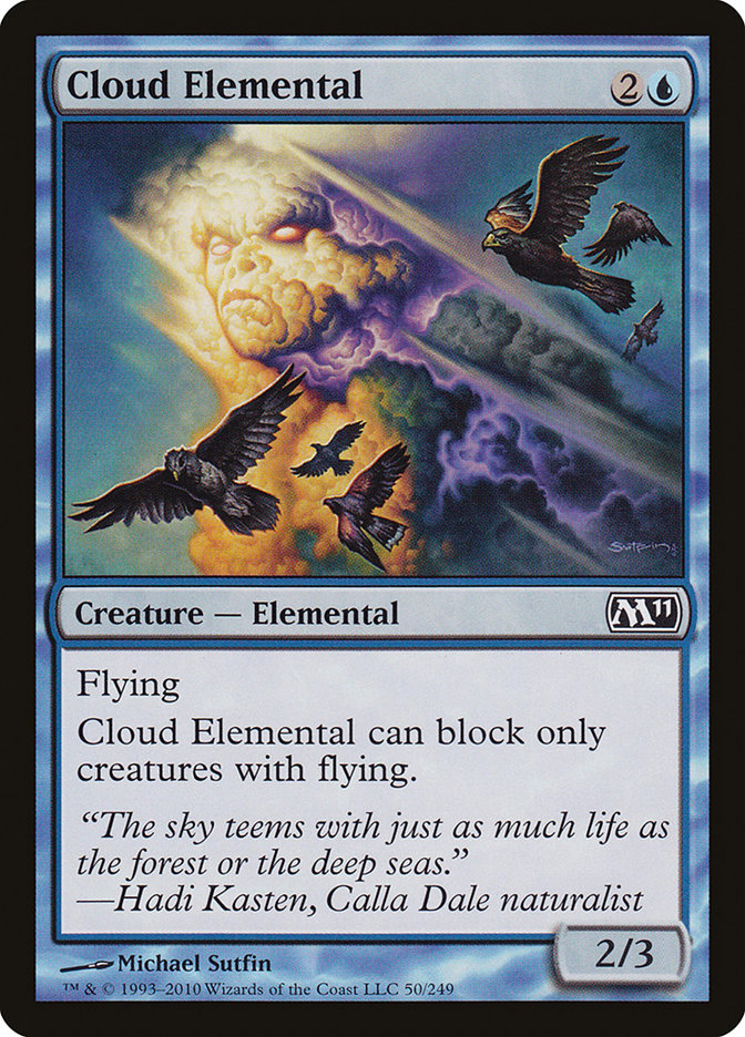 Cloud Elemental [Magic 2011] Magic: The Gathering
