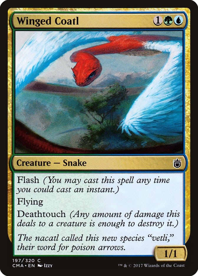 Winged Coatl [Commander Anthology] Magic: The Gathering