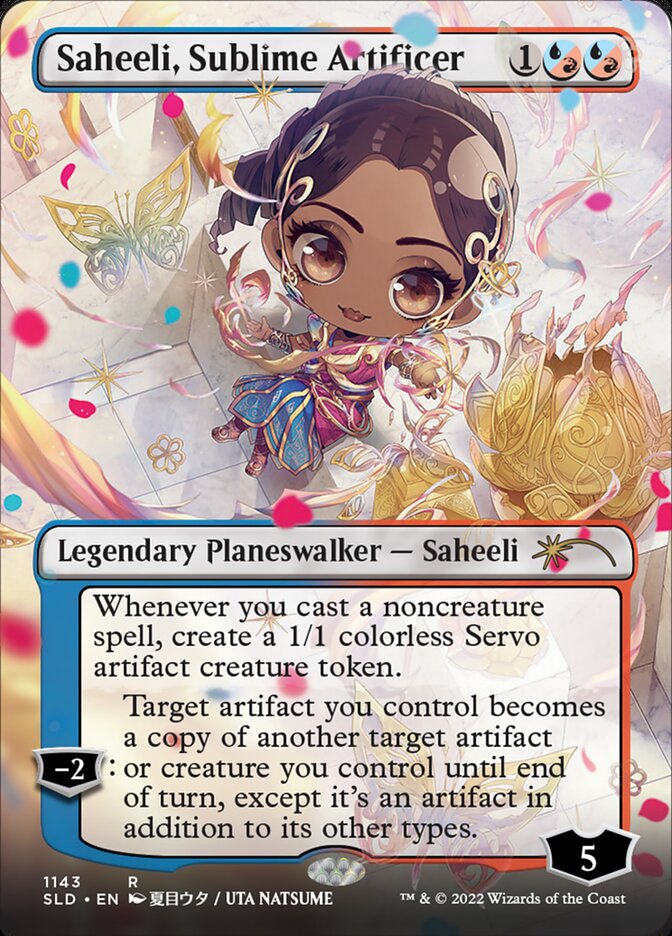 Saheeli, Sublime Artificer (Borderless) [Secret Lair Drop Series] Magic: The Gathering