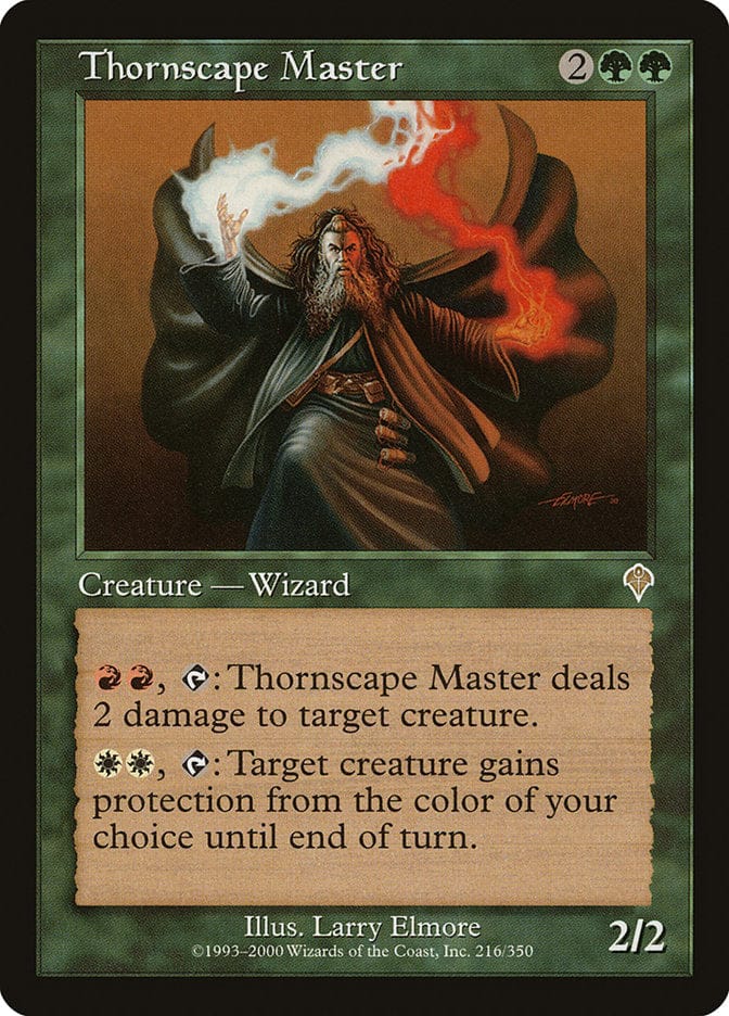 Thornscape Master [Invasion] Magic: The Gathering