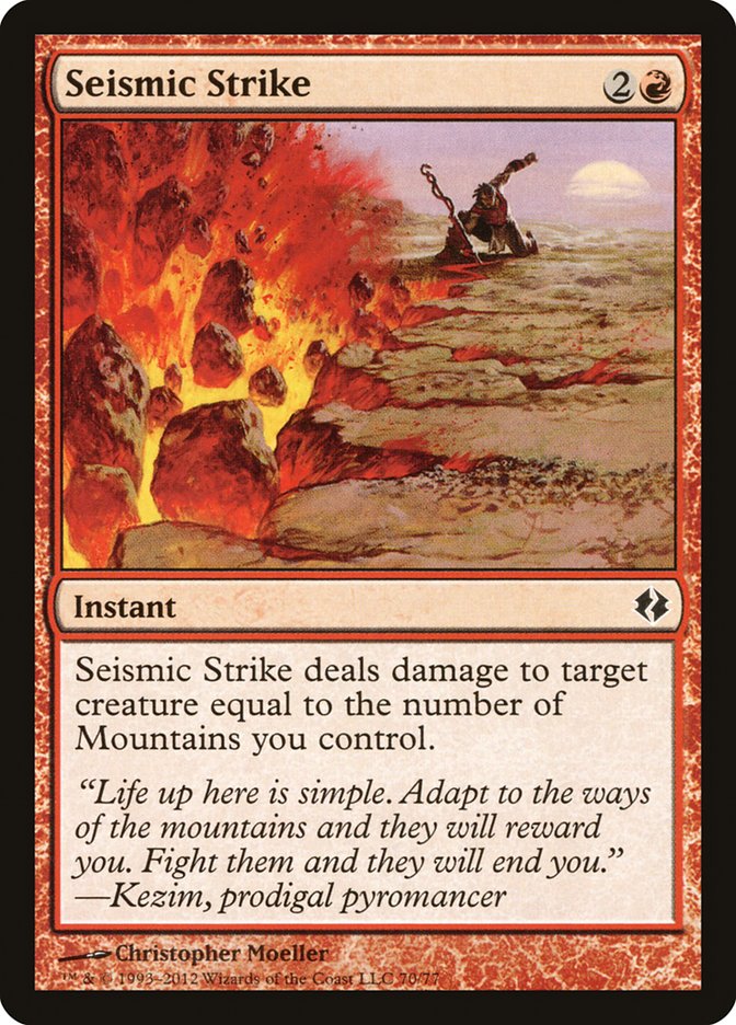 Seismic Strike [Duel Decks: Venser vs. Koth] Magic: The Gathering