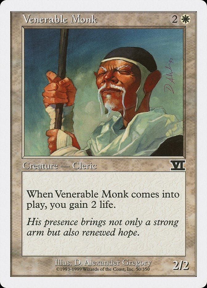 Venerable Monk [Classic Sixth Edition] Magic: The Gathering