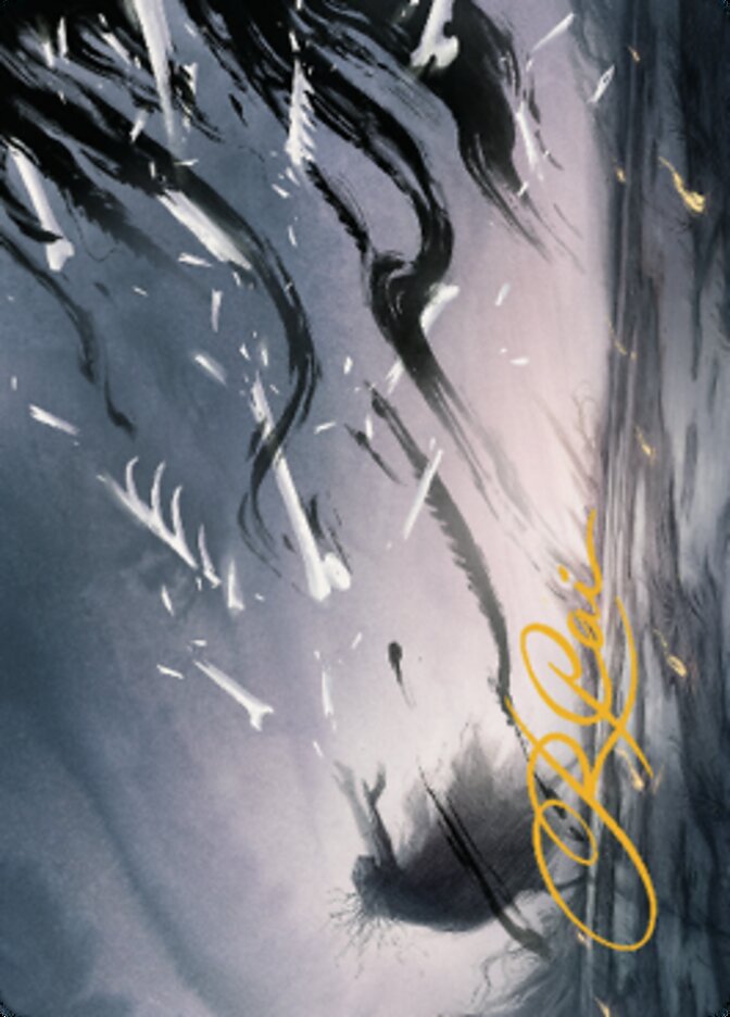 Shadow Prophecy Art Card (Gold-Stamped Signature) [Dominaria United Art Series] Magic: The Gathering