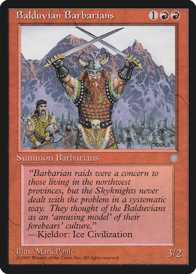 Balduvian Barbarians [Ice Age] Magic: The Gathering