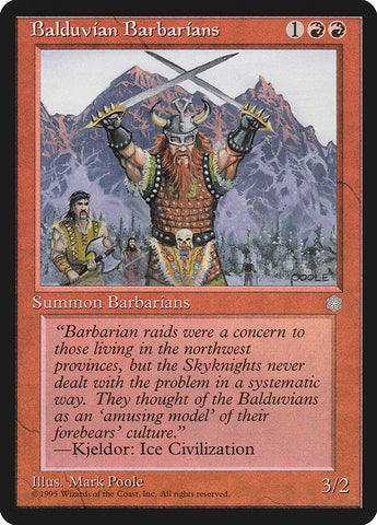 Balduvian Barbarians [Ice Age] Magic: The Gathering