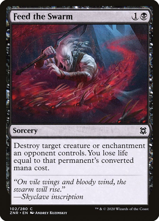 Feed the Swarm [Zendikar Rising] Magic: The Gathering