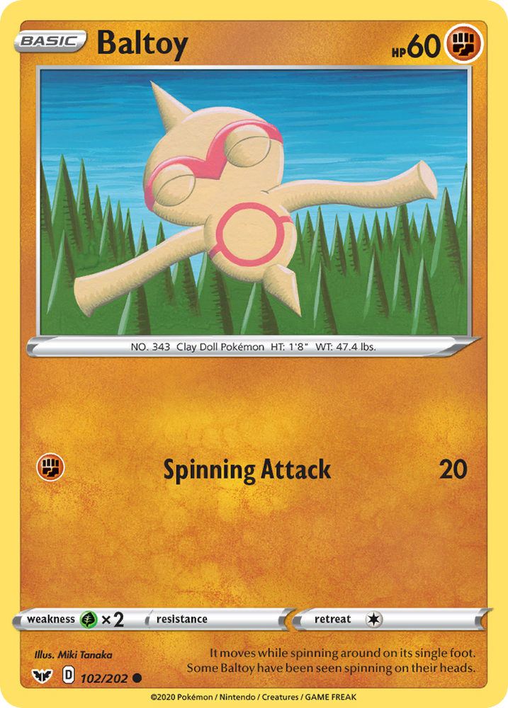Baltoy (102/202) [Sword & Shield: Base Set] Pokémon