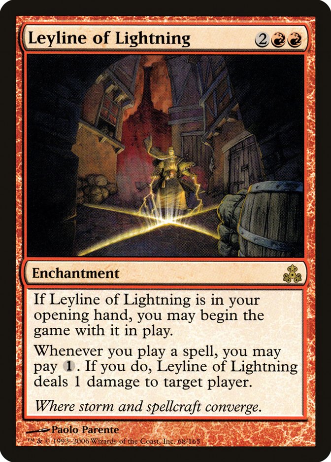 Leyline of Lightning [Guildpact] Magic: The Gathering