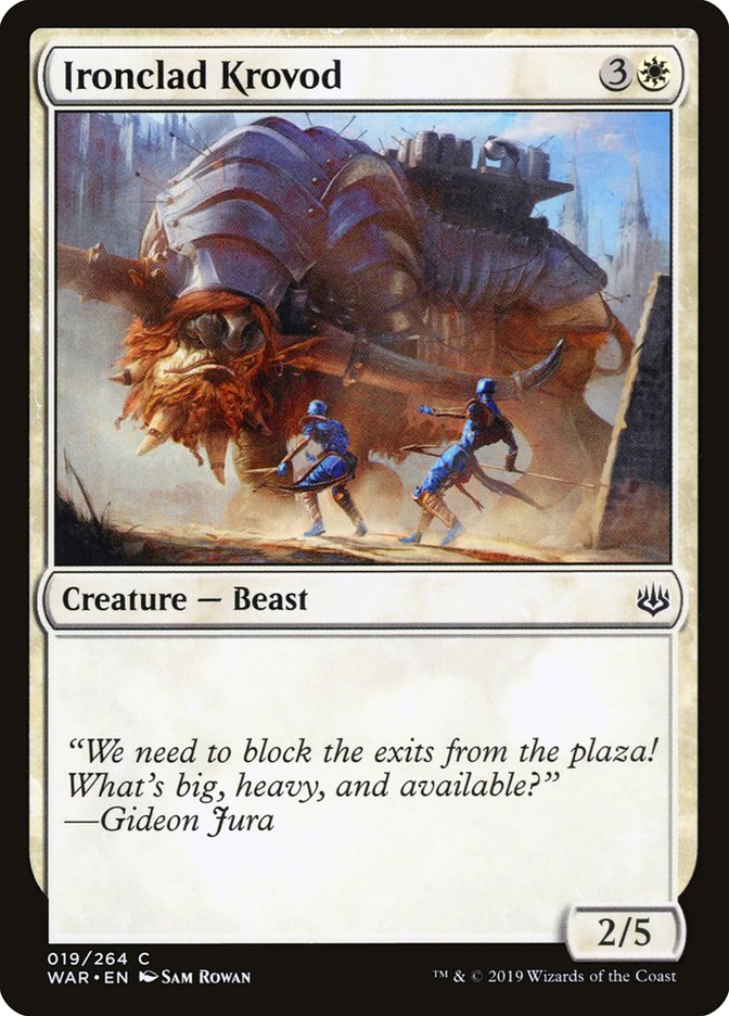 Ironclad Krovod [War of the Spark] Magic: The Gathering