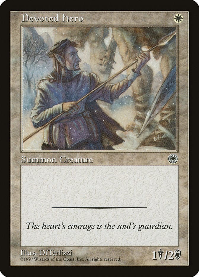 Devoted Hero [Portal] Magic: The Gathering