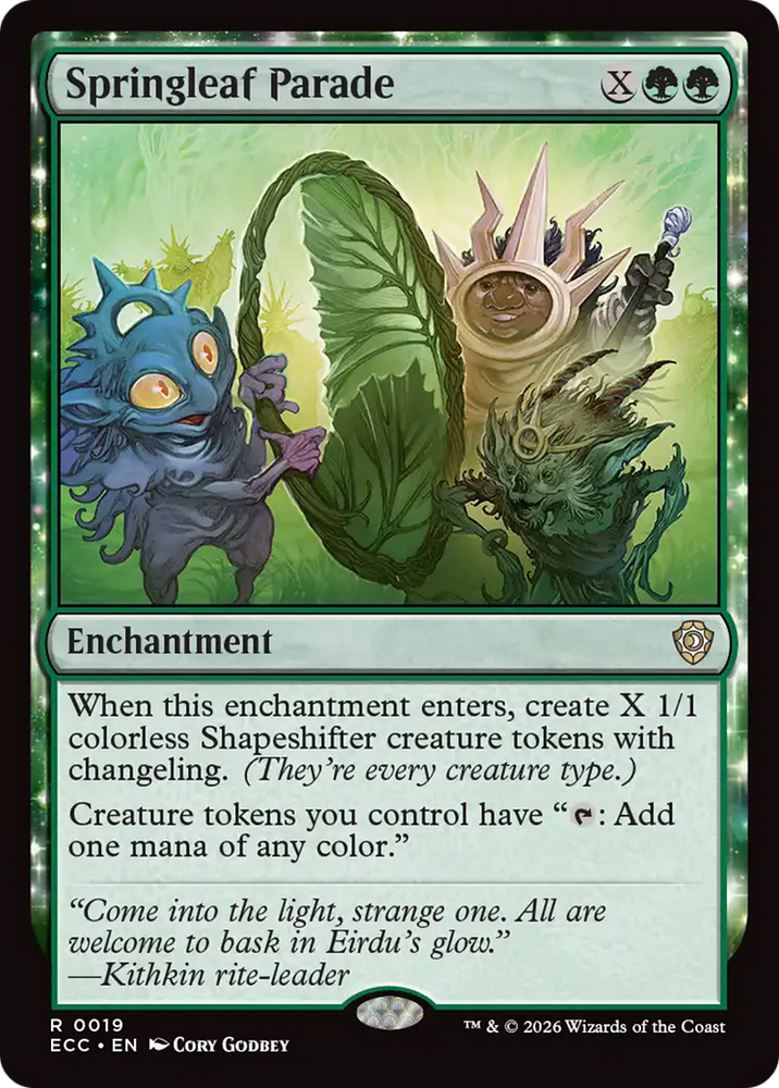 Springleaf Parade [Lorwyn Eclipsed Commander] Magic: The Gathering