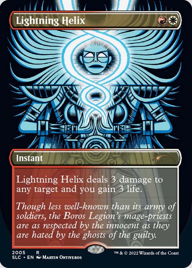 Lightning Helix (Borderless) [Secret Lair Countdown Kit] Magic: The Gathering