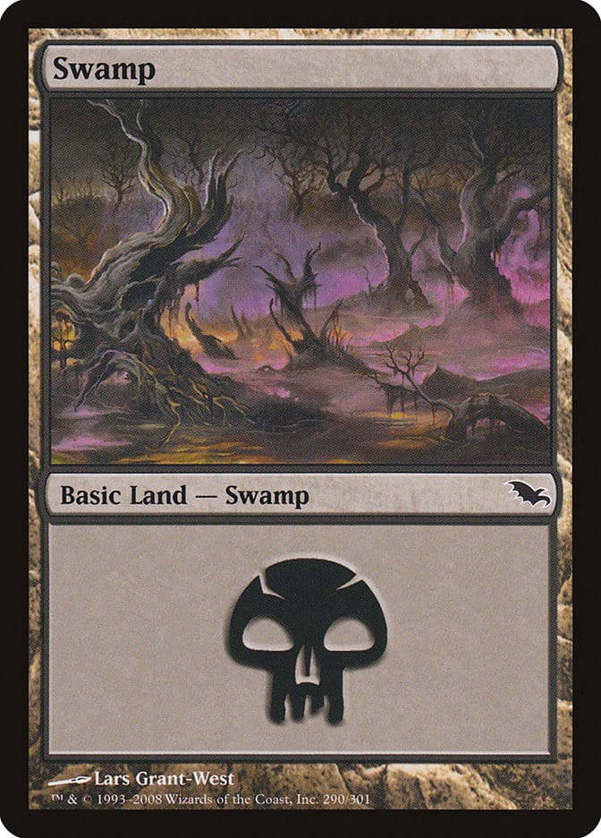 Swamp (290) [Shadowmoor] Magic: The Gathering
