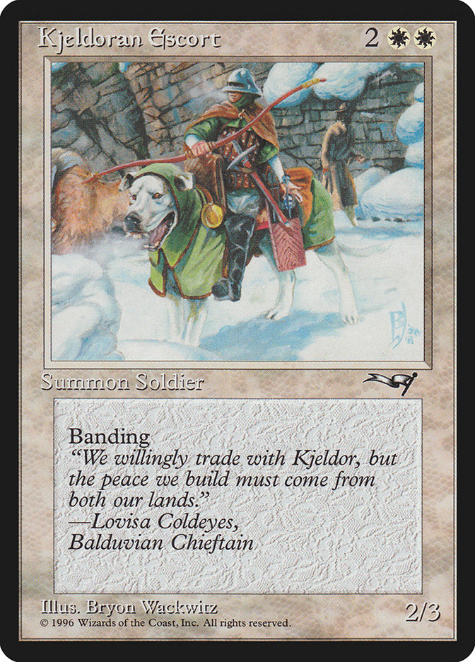Kjeldoran Escort (Wall Background) [Alliances] Magic: The Gathering