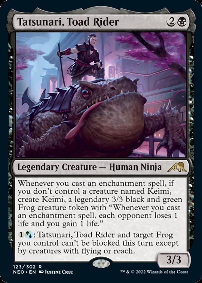 Tatsunari, Toad Rider [Kamigawa: Neon Dynasty] Magic: The Gathering