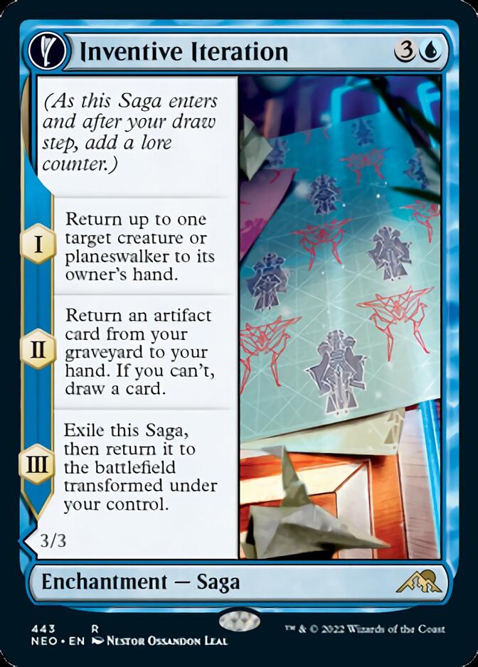 Inventive Iteration // Living Breakthrough (Extended Art) [Kamigawa: Neon Dynasty] Magic: The Gathering